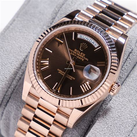 rolex chocolate rose gold|More.